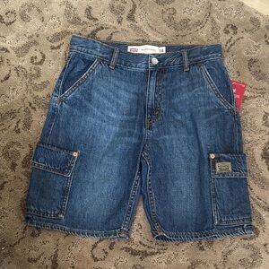 Levi's Dark Blue Cargo Shorts